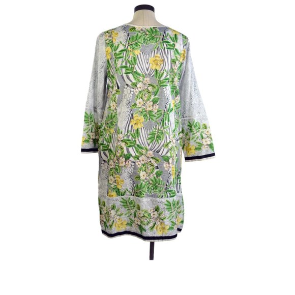 Kurta Tunic Dress Flower Embroidered Jewel Embellished Ethnic by Outfitters sz M - Picture 3 of 8
